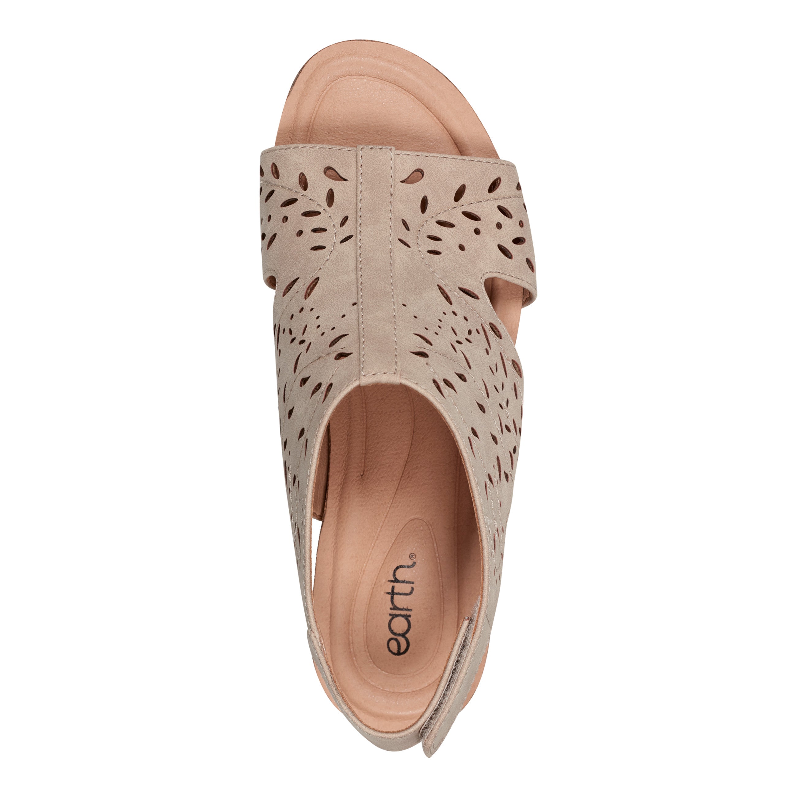 Halin Round Toe Slingback Wedge Sandals