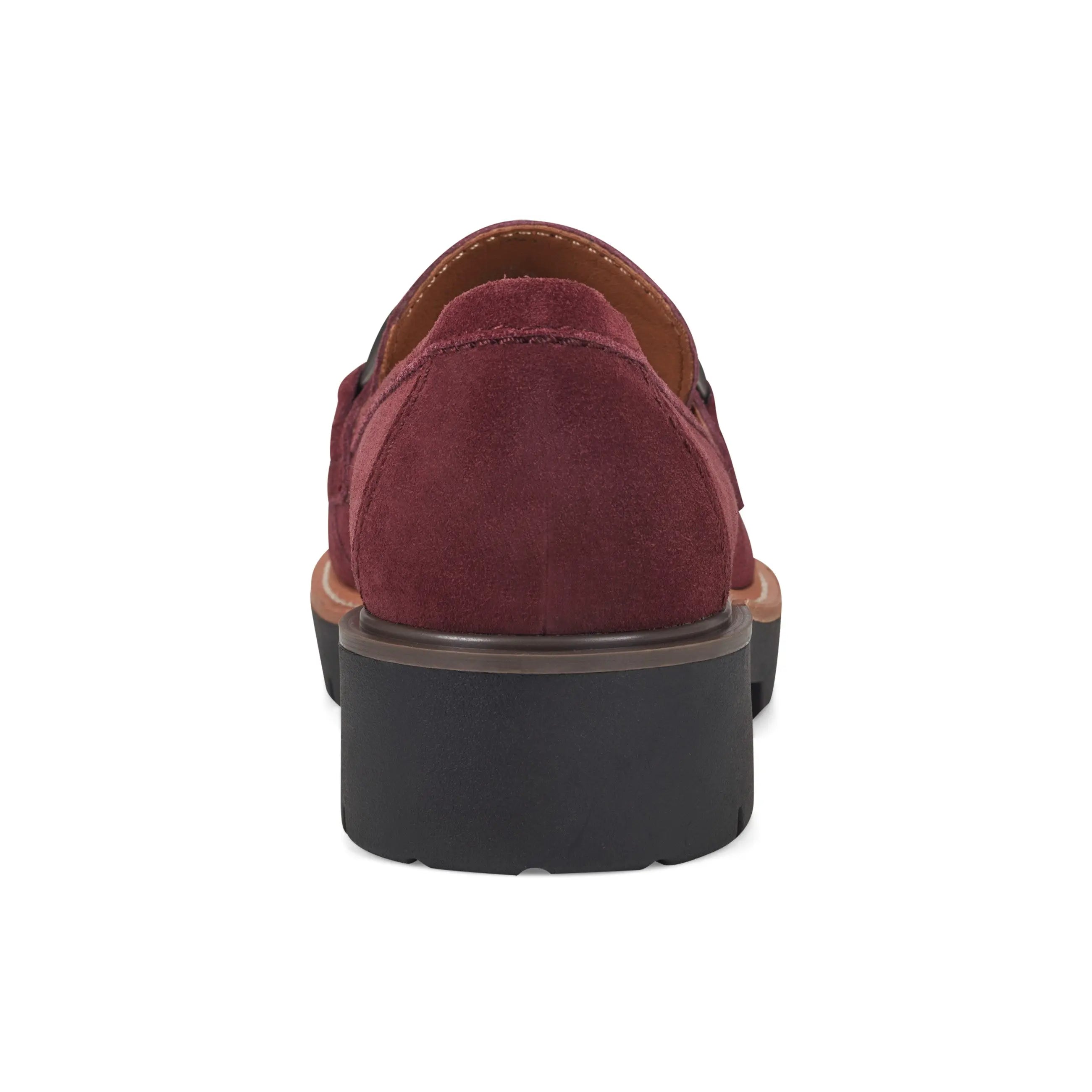 Zalor Round Toe Lug Sole Casual Slip-on Loafers