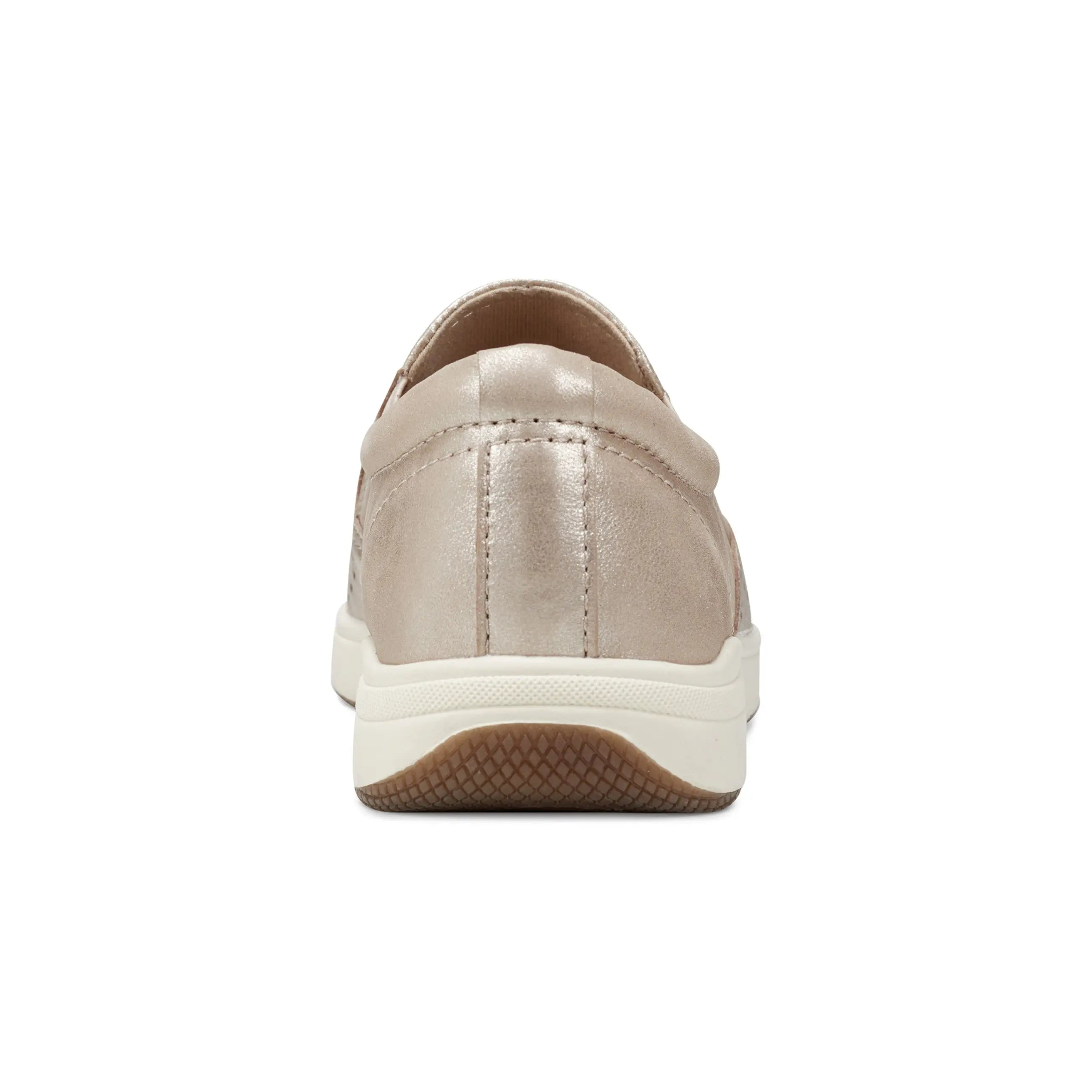 Nel Laser Cut Round Toe Casual Slip-on Sneakers