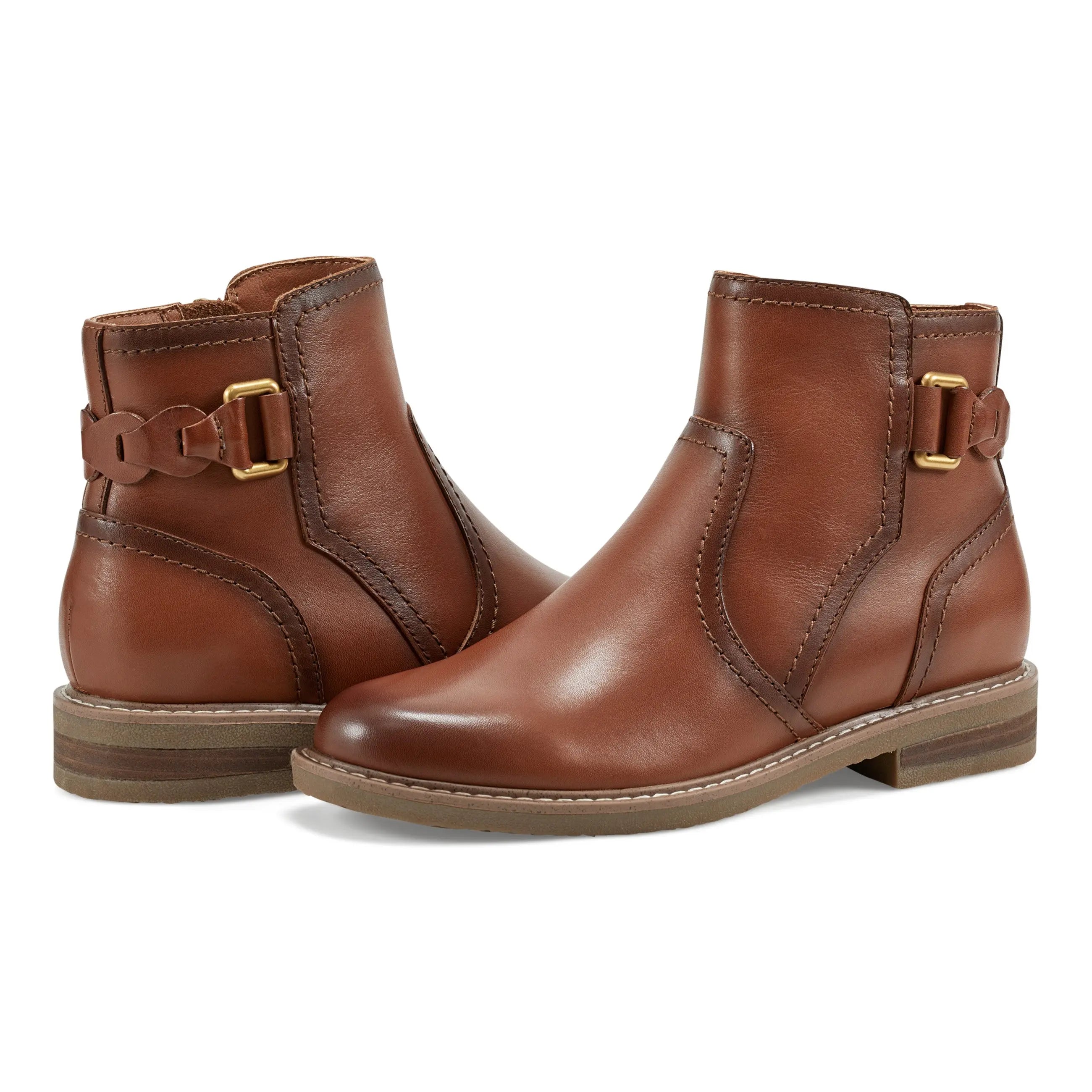 Jenna Cold Weather Round Toe Casual Booties