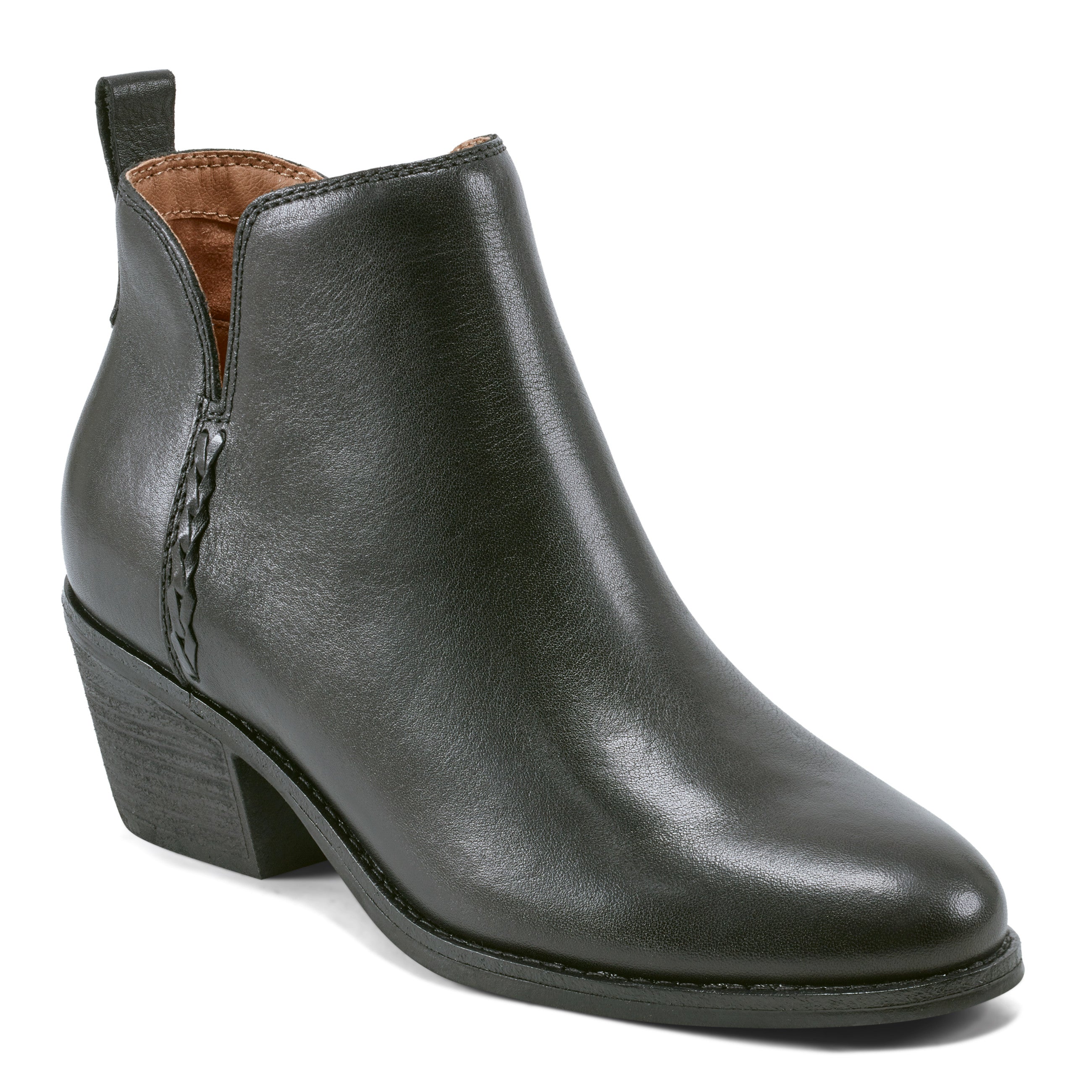 Marisole Block Heel Slip-on Casual Booties