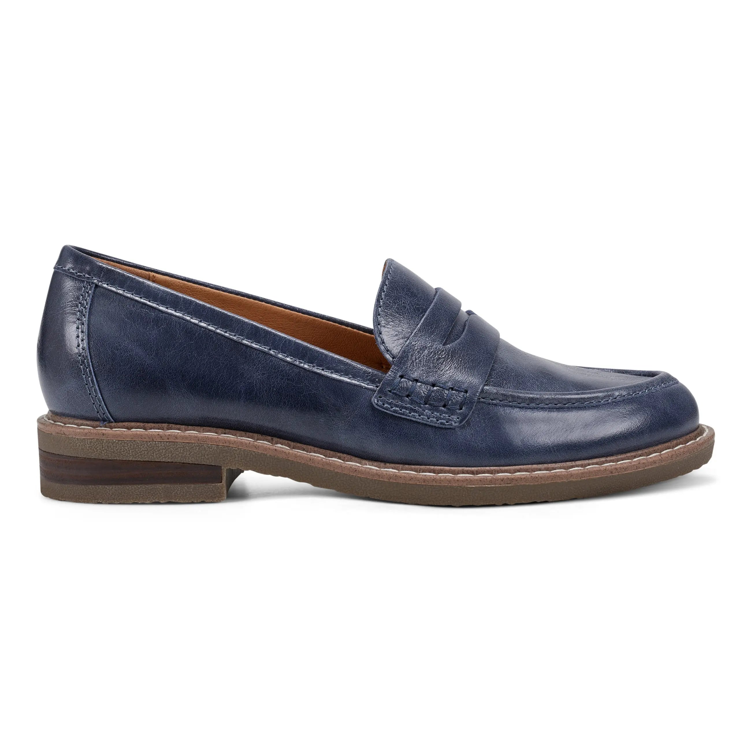 Javas Round Toe Casual Slip-on Penny Loafers