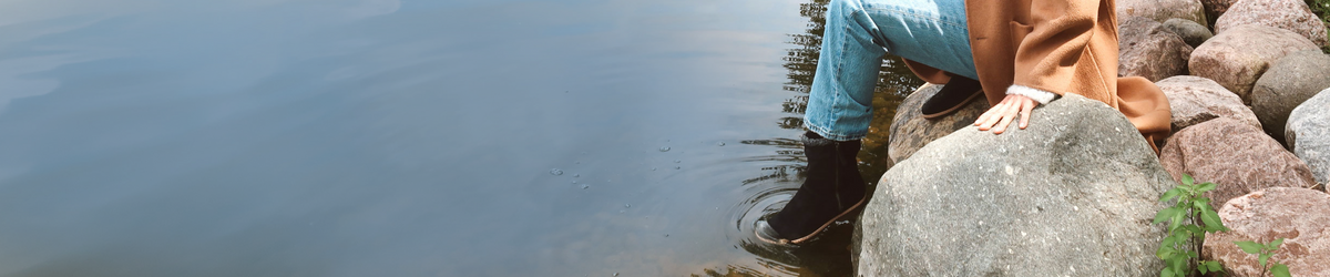 Promotional banner featuring booties