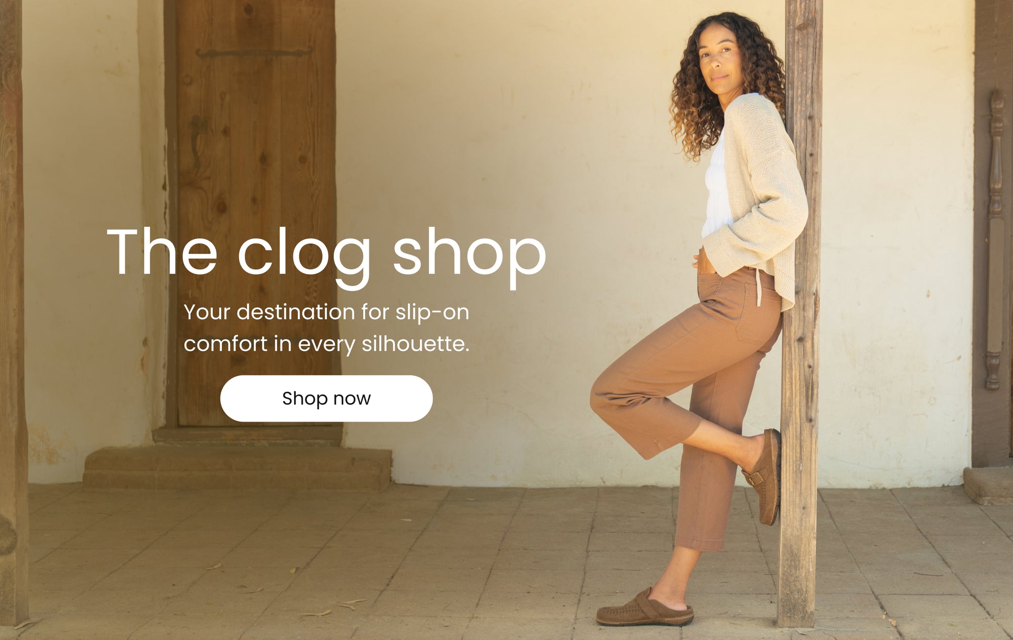 Women's Leather Clogs Eileen Collection