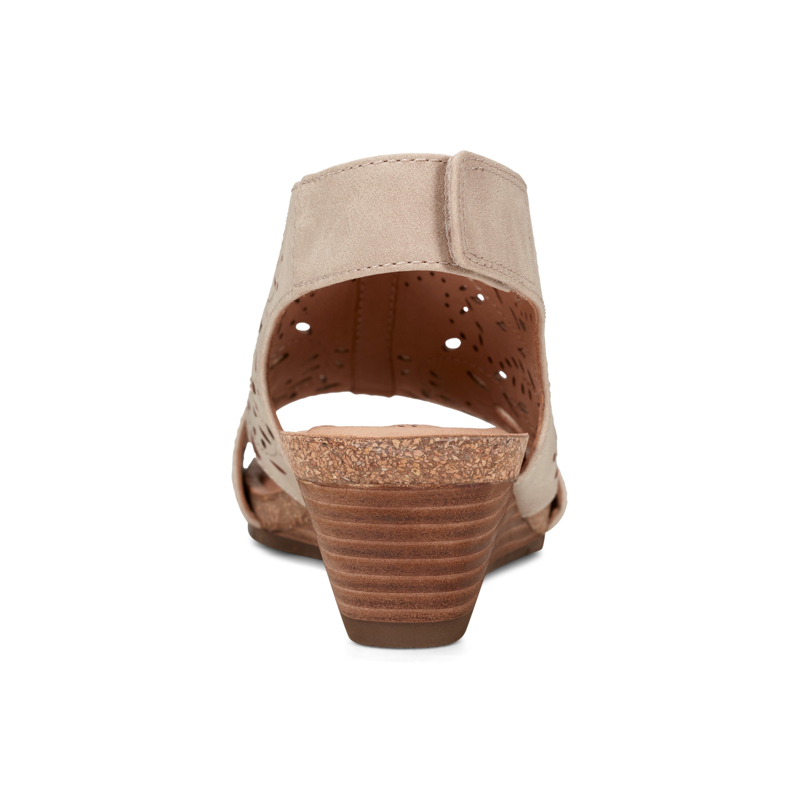 Halin Round Toe Slingback Wedge Sandals