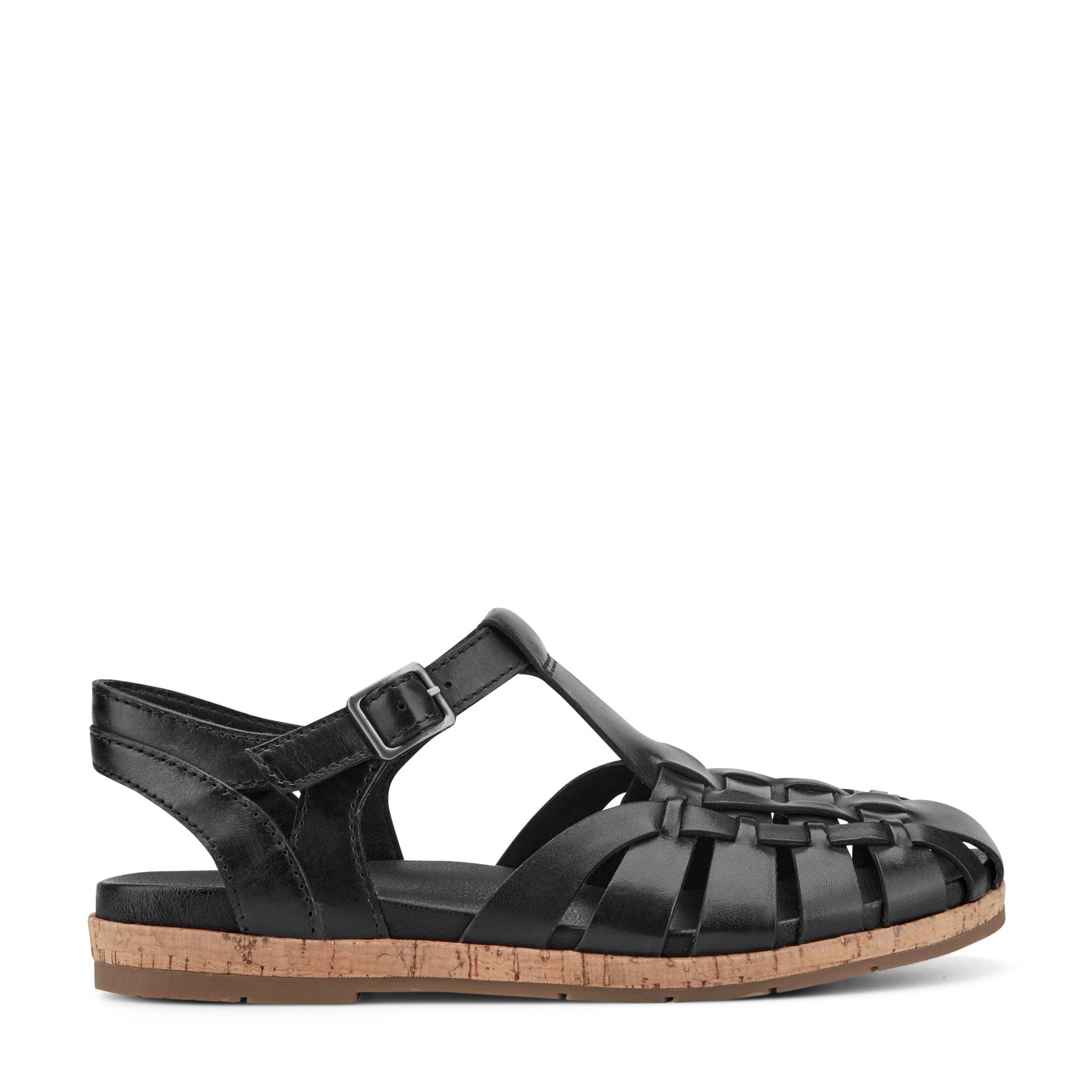 Women's Alazia Fisherman Sandals - Black Leather | earth® shoes