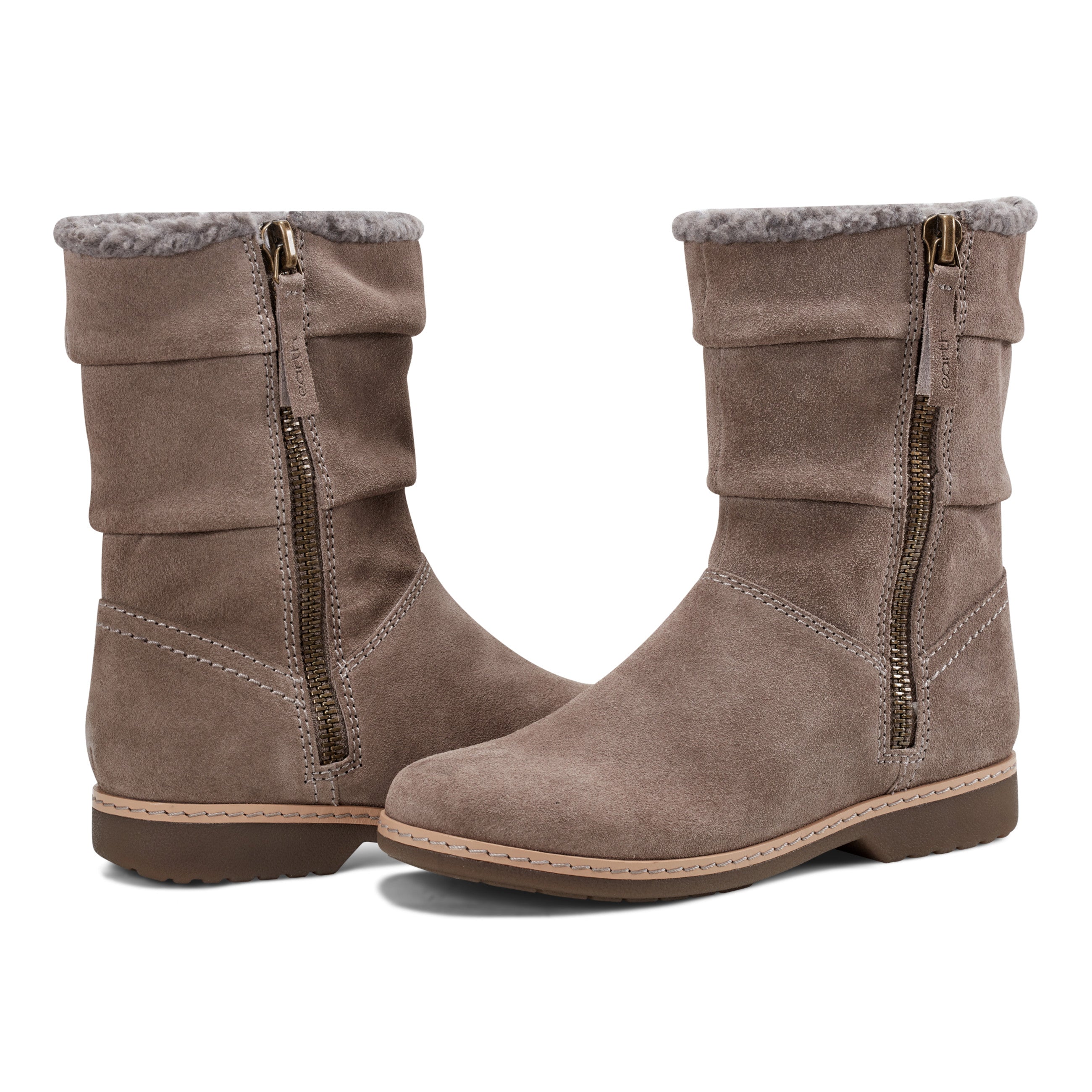 Hyland Water Repellent Round Toe Flat Casual Booties