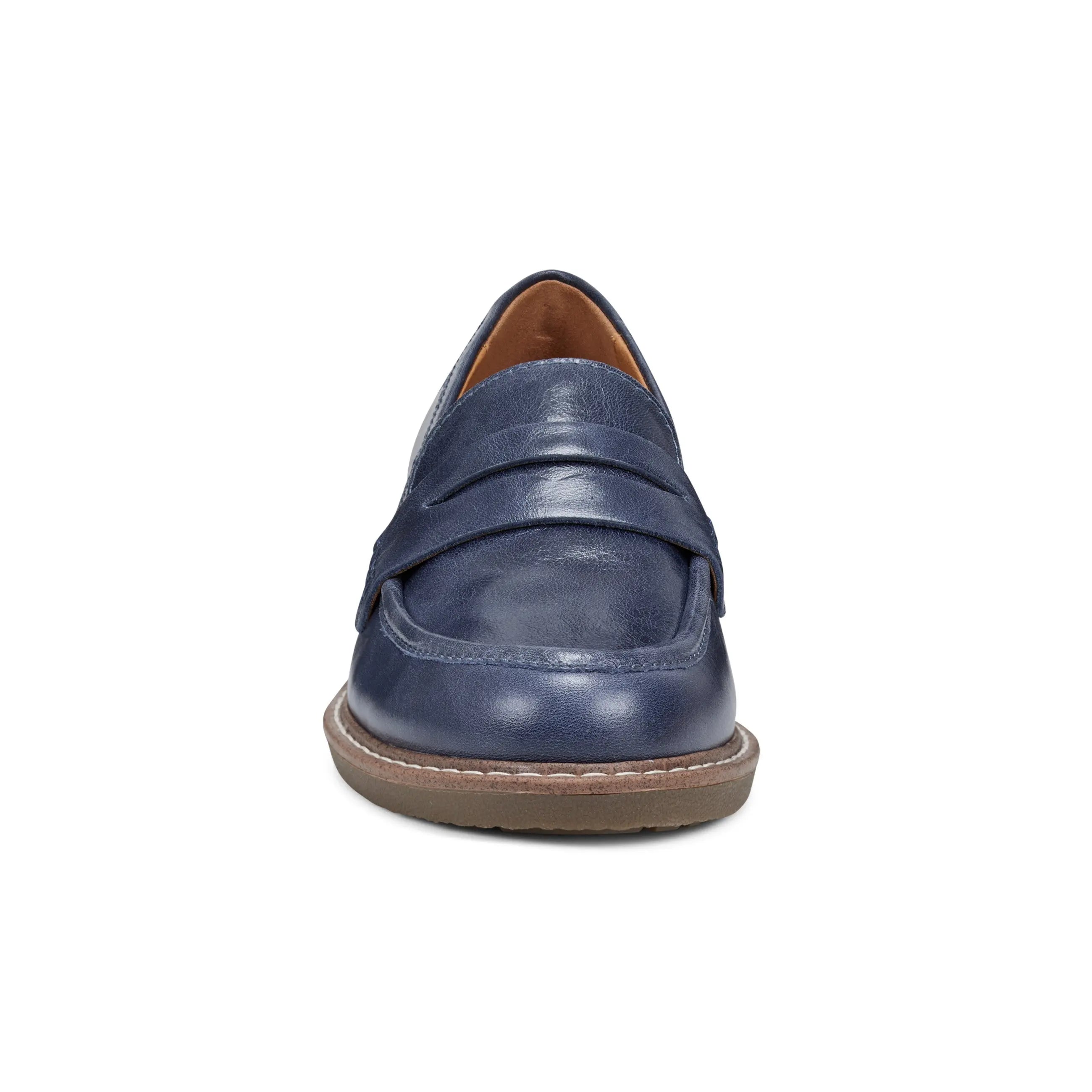 Javas Round Toe Casual Slip-on Penny Loafers