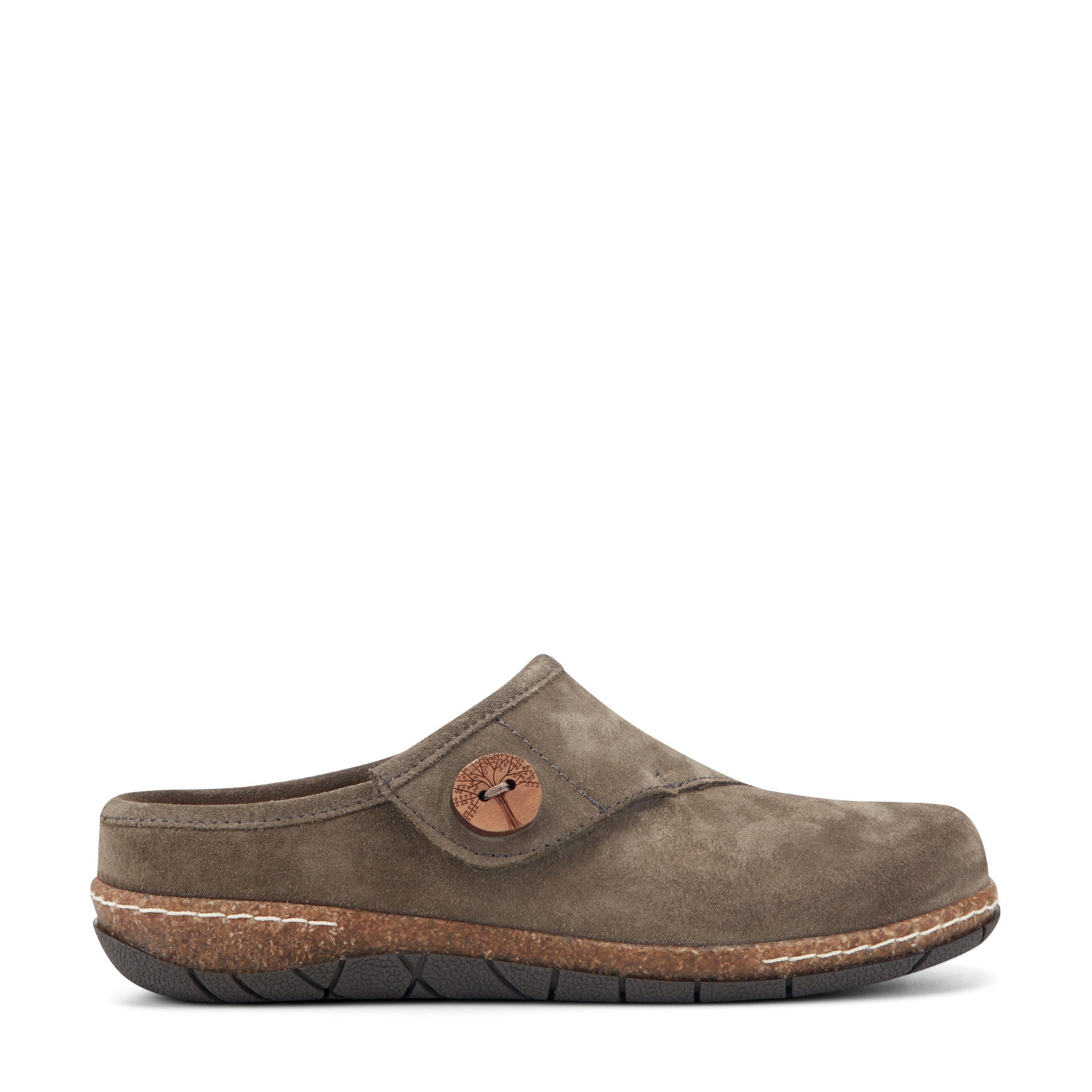 Women's Ezra Slip-On Clogs - Medium Green Suede | earth® shoes