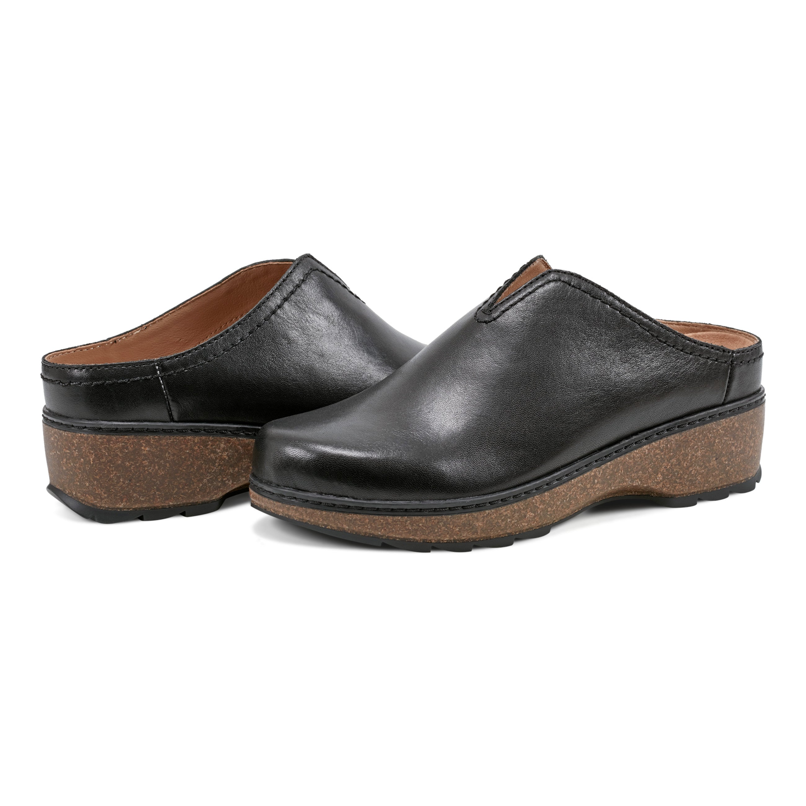Kolia Round Toe Slip-on Casual Heeled Mules