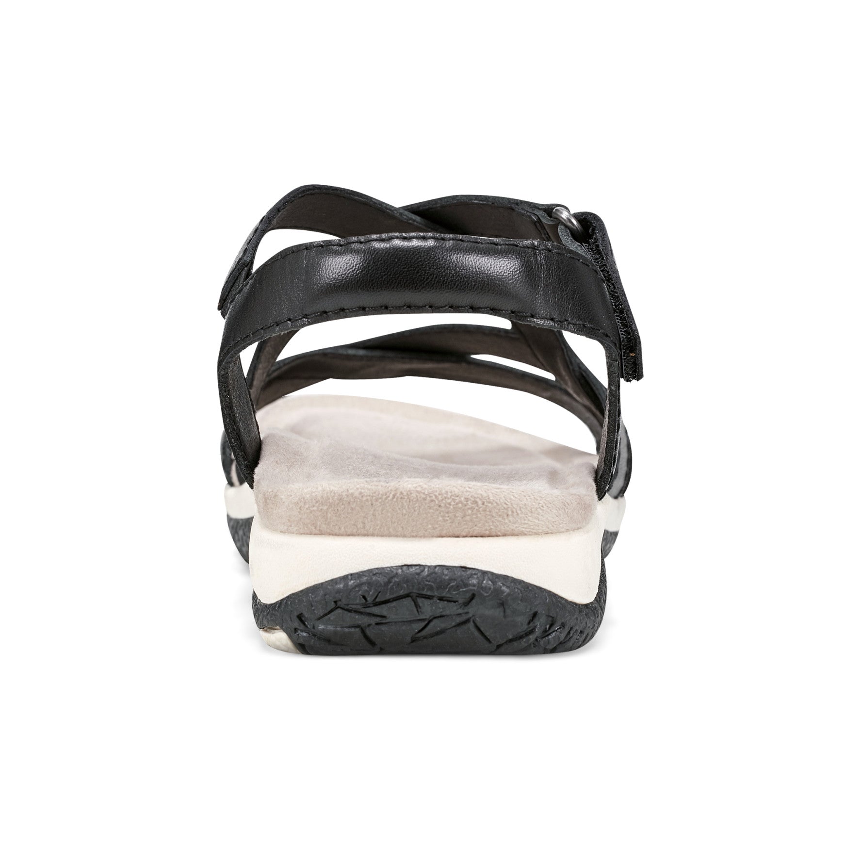 Women's Sterling Casual Strappy Round Toe Flat Sandals - Black Leather | earth shoes Women's Sterling Casual Strappy Round Toe Flat Sandals - Black Leather | earth shoes