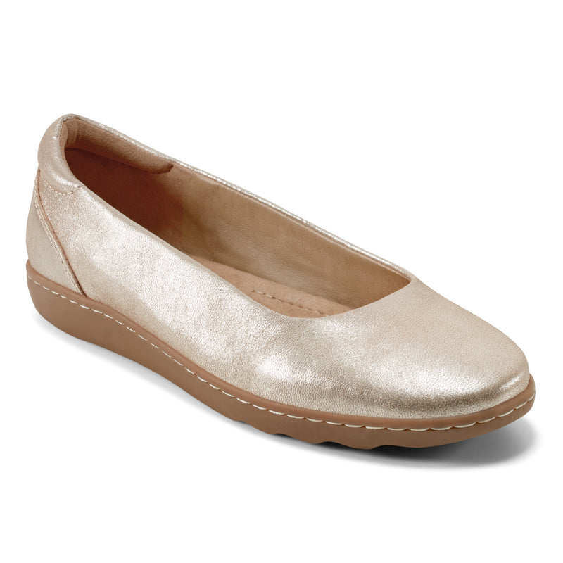 Women's Landen Round Toe Casual Flats - Gold | earth shoes Women's Landen Round Toe Casual Flats - Gold | earth shoes
