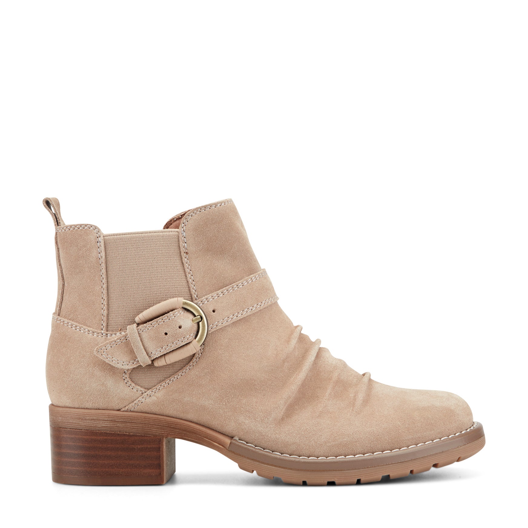 Zane Suede Ruched Booties