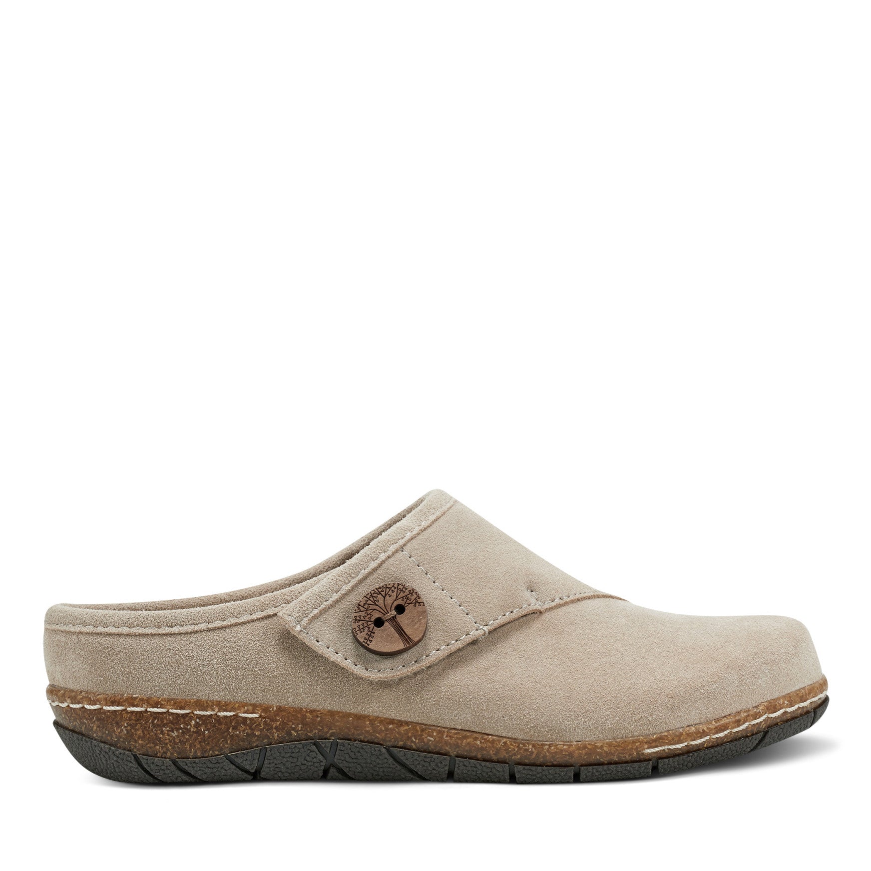 Ezra Round Toe Casual Slip-on Flat Clogs