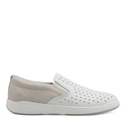 Nel Laser Cut Round Toe Casual Slip-on Sneakers