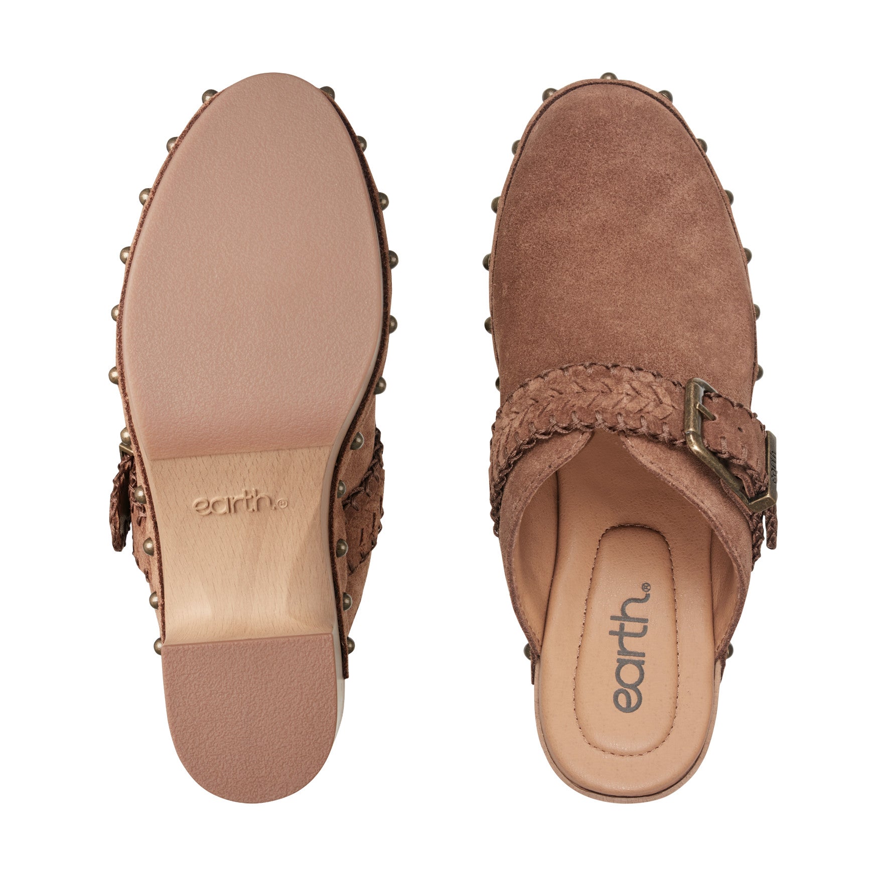 Gilly Heeled Suede Clogs