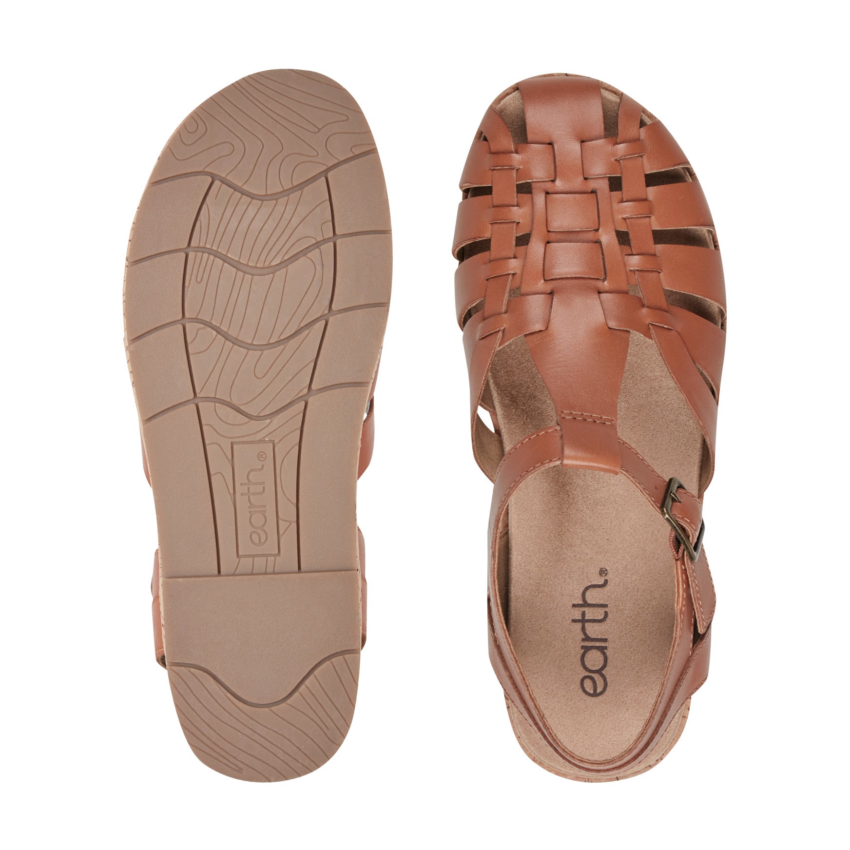 Women's Alazia Fisherman Sandals - Dark Natural Leather | earth® shoes