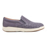 Nel Laser Cut Round Toe Casual Slip-on Sneakers