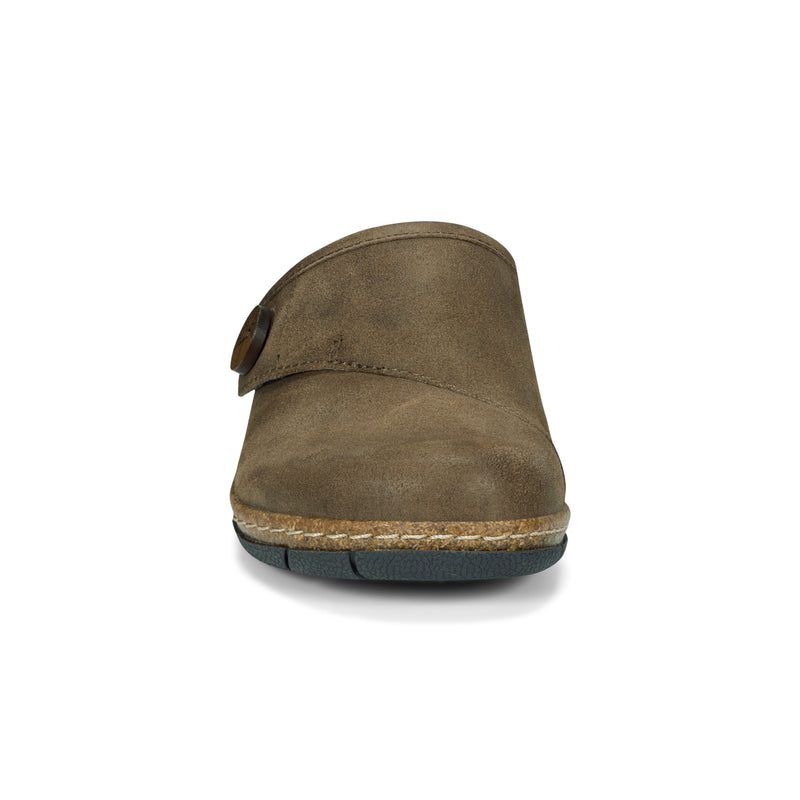 Ezra Round Toe Casual Slip-on Flat Clogs