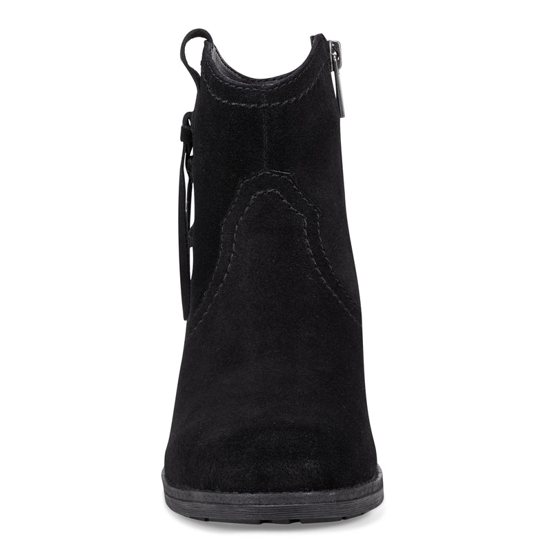Irene Round Toe Block Heel Casual Booties