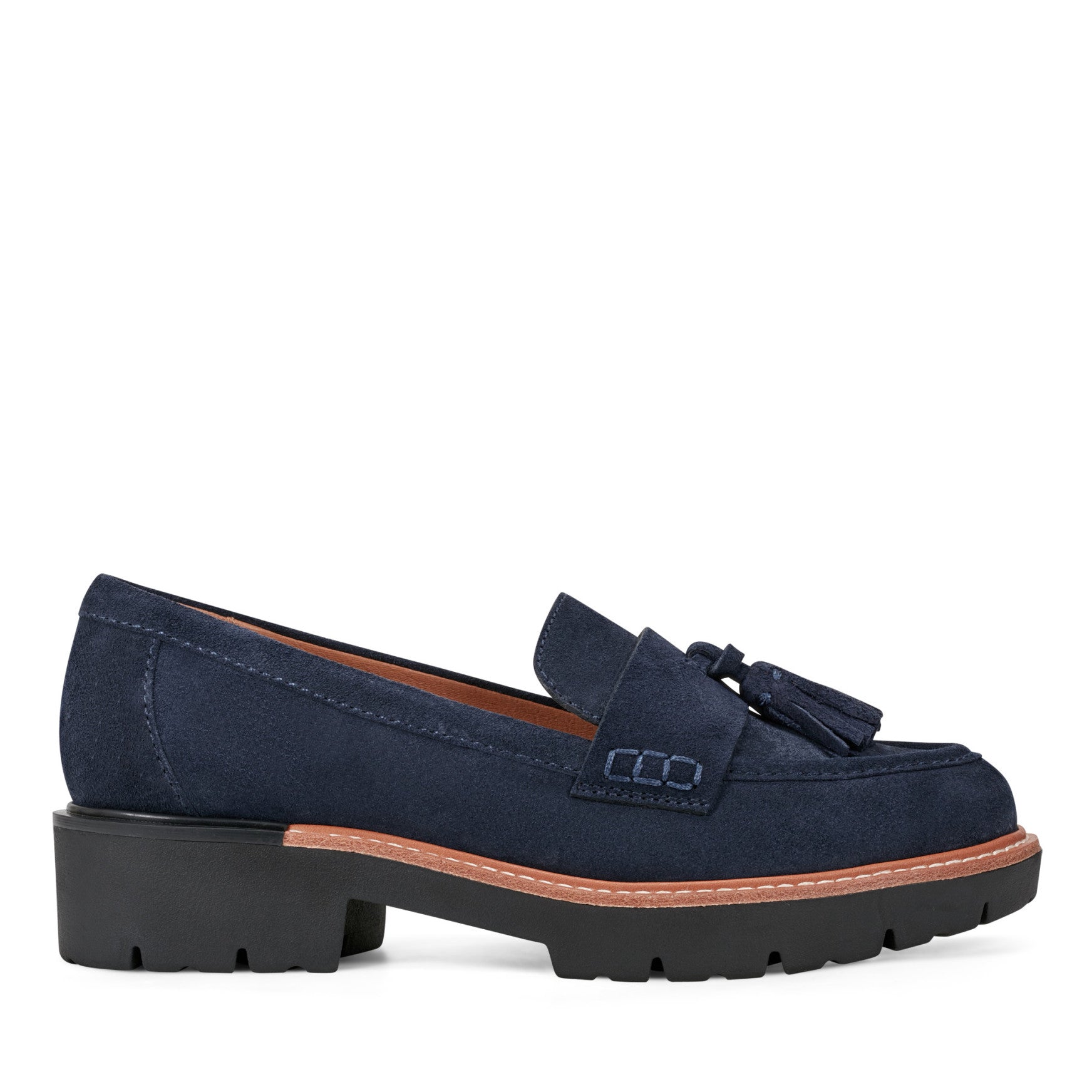 Zimm Round Toe Lug Sole Casual Slip-on Loafers
