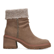 Gresa Waterproof Block Heel Round Toe Casual Booties