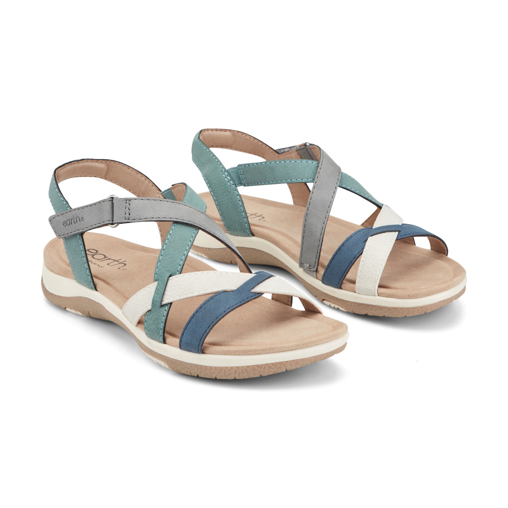 Sterling Casual Strappy Round Toe Flat Sandals