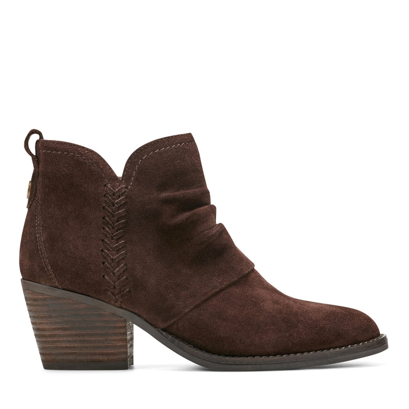 Chandy Suede Ruched Booties