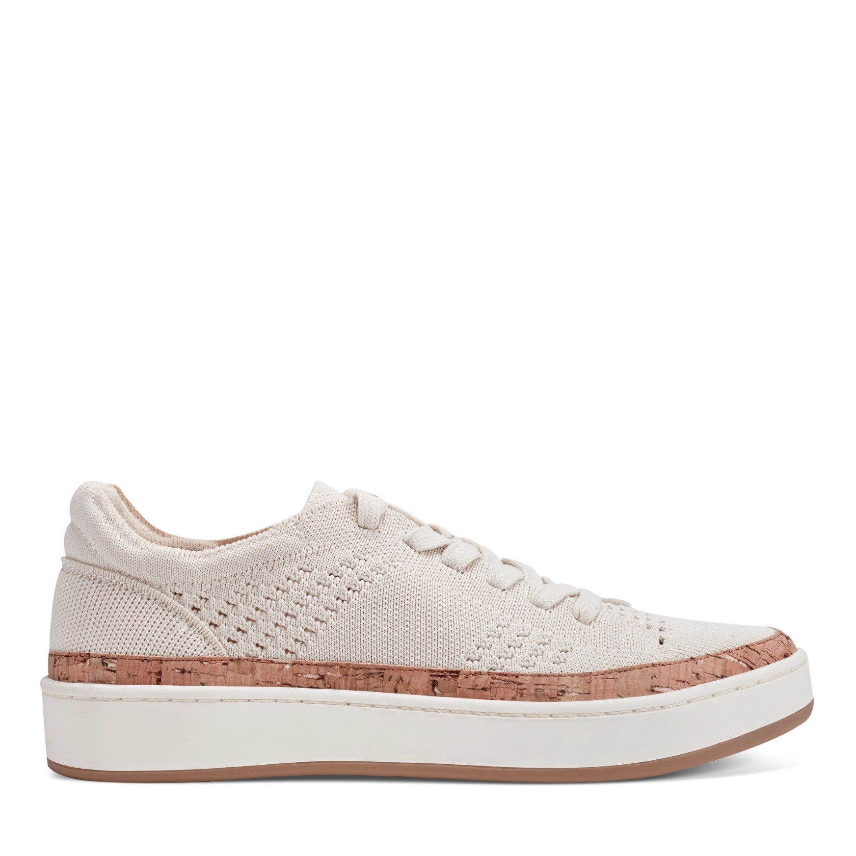 Knight Tip Toe Women's Knight Round Toe Lace-up Casual Sneakers - Ivory | earth® shoes