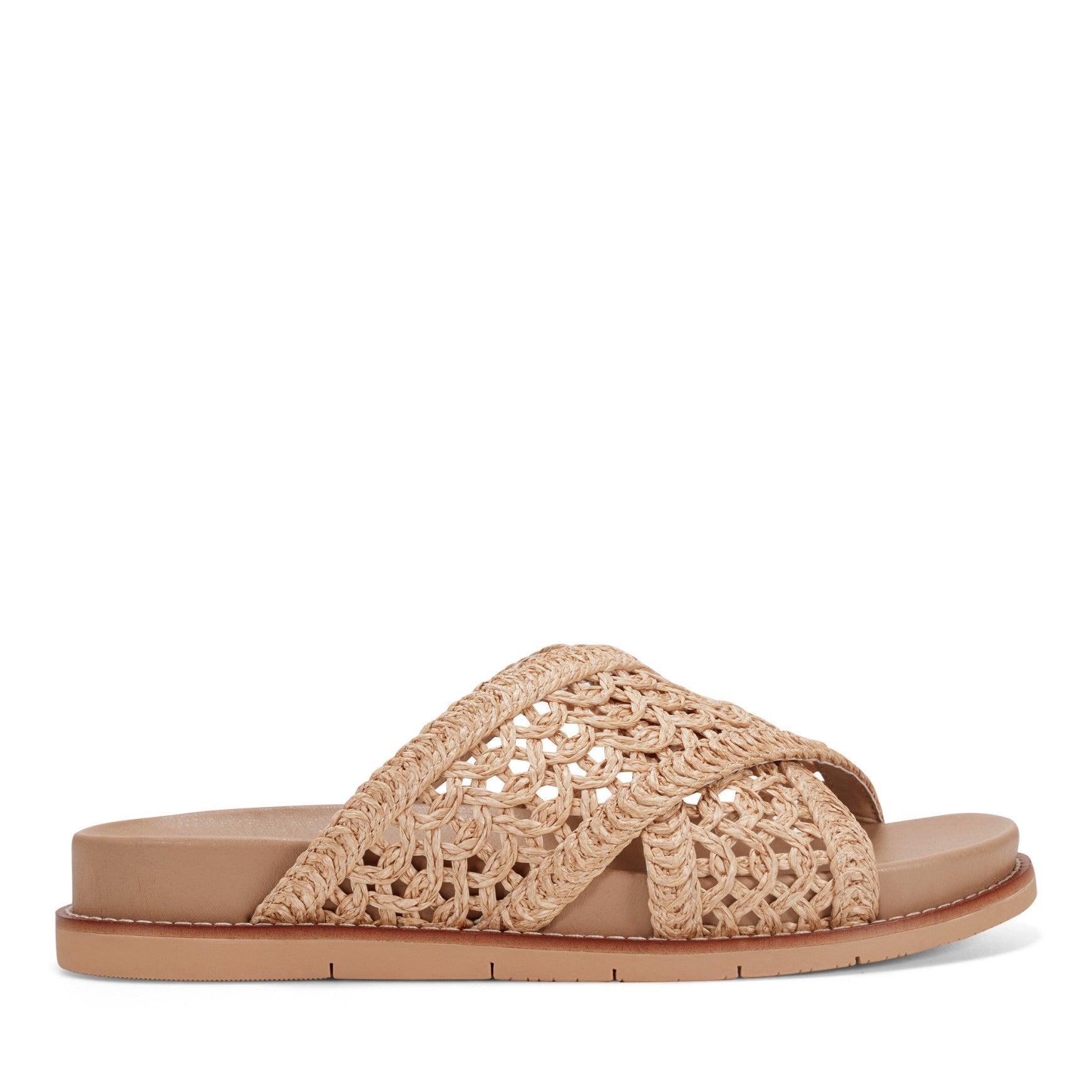 Flurry Round Toe Slip-on Flat Casual Sandals