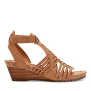 Hattie Round Toe Strappy Wedge Sandals