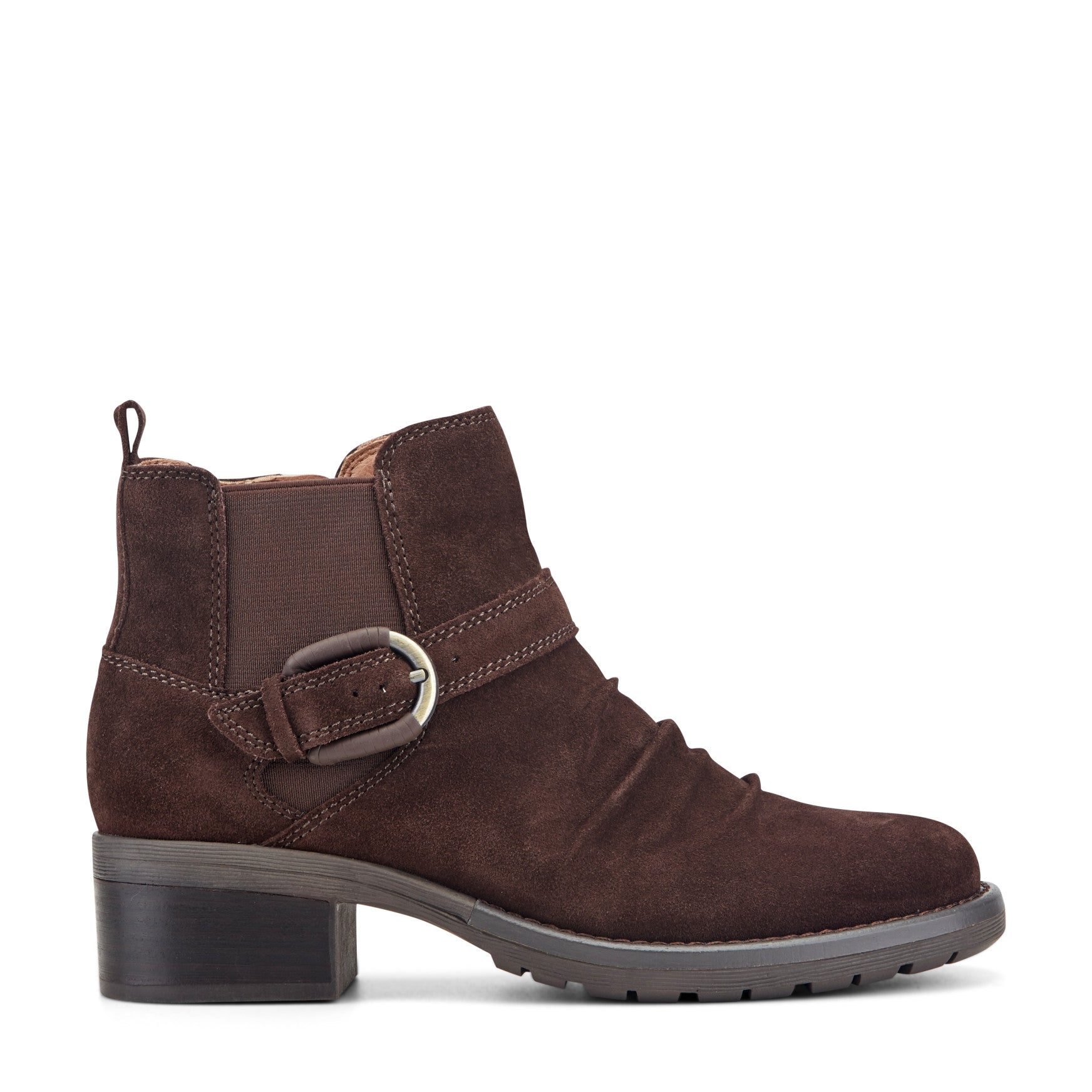 Zane Suede Ruched Booties