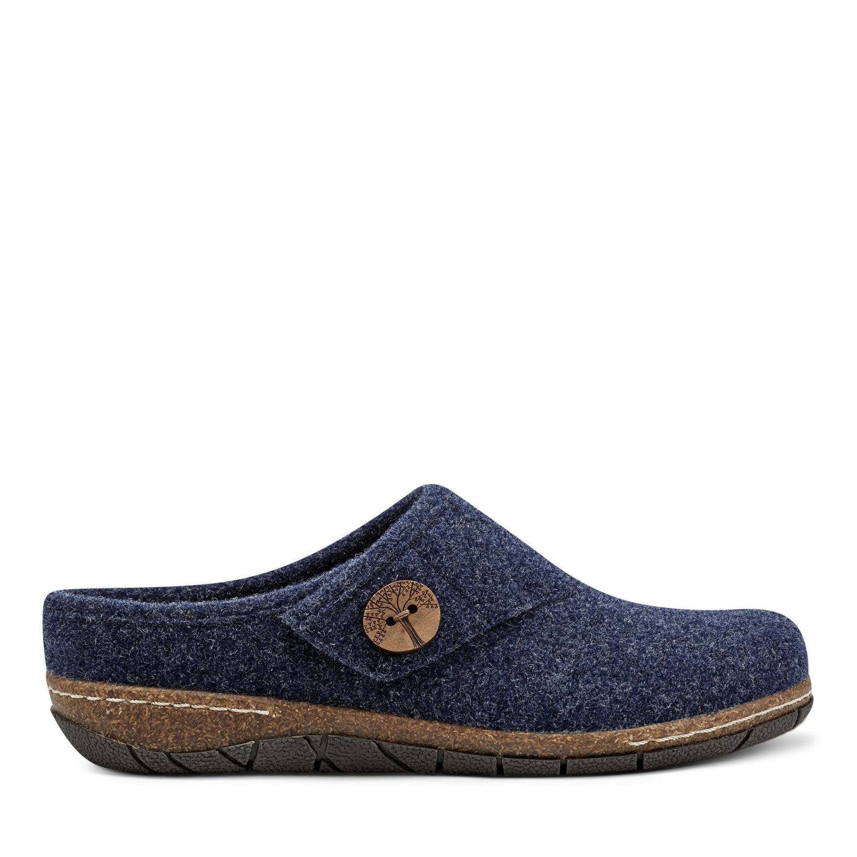 Ezra Round Toe Casual Slip-on Flat Clogs