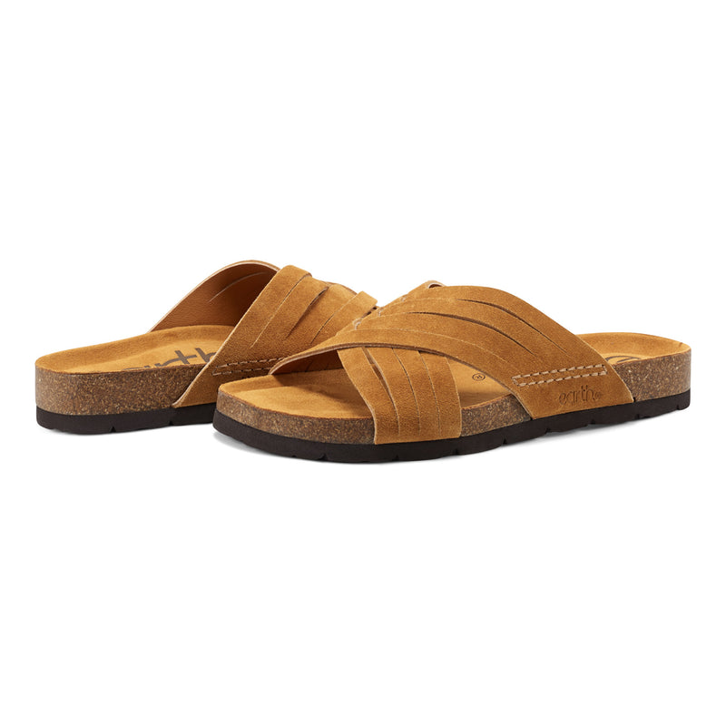 Atlas Casual Strappy Slip-On Flat Sandal
