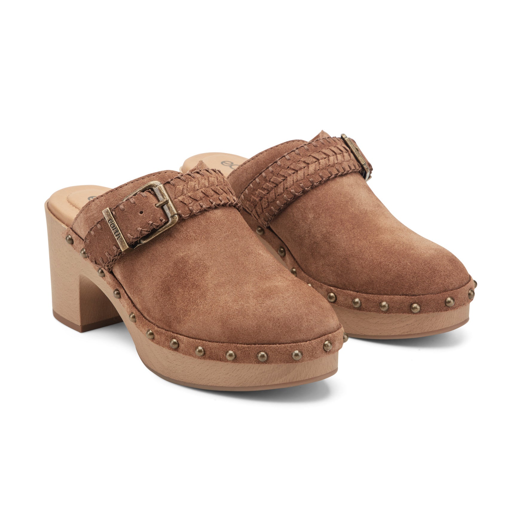 Gilly Heeled Suede Clogs