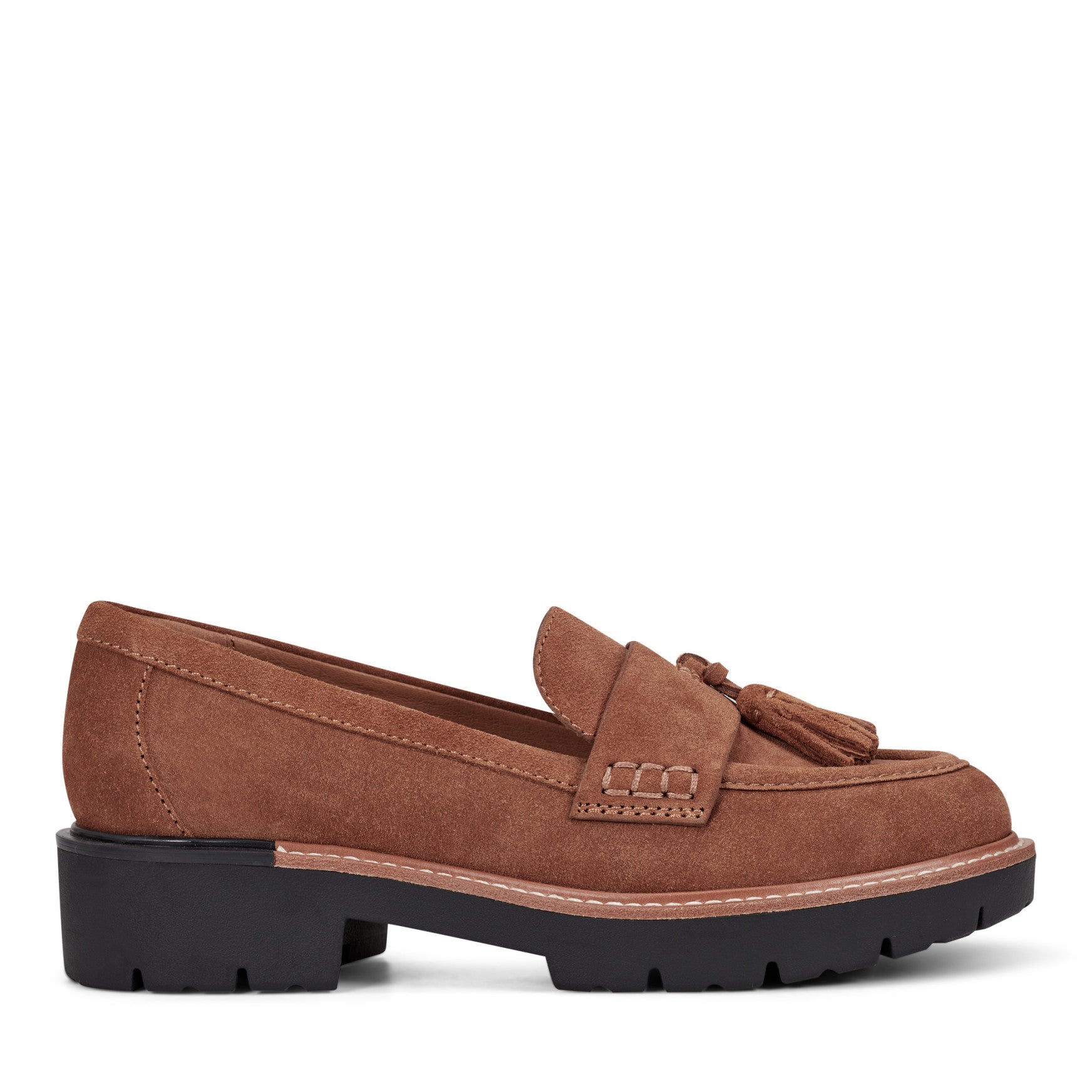 Zimm Round Toe Lug Sole Casual Slip-on Loafers