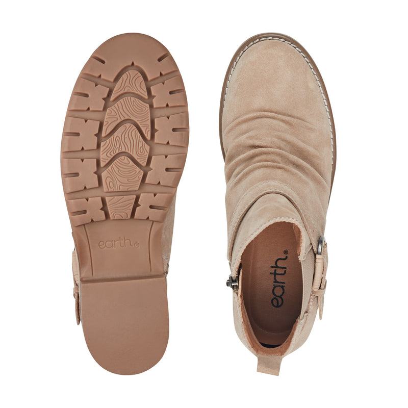 Zane Suede Ruched Booties