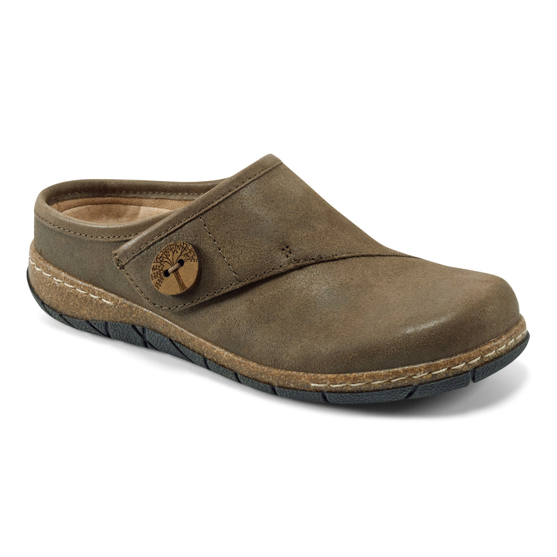 Ezra Round Toe Casual Slip-on Flat Clogs