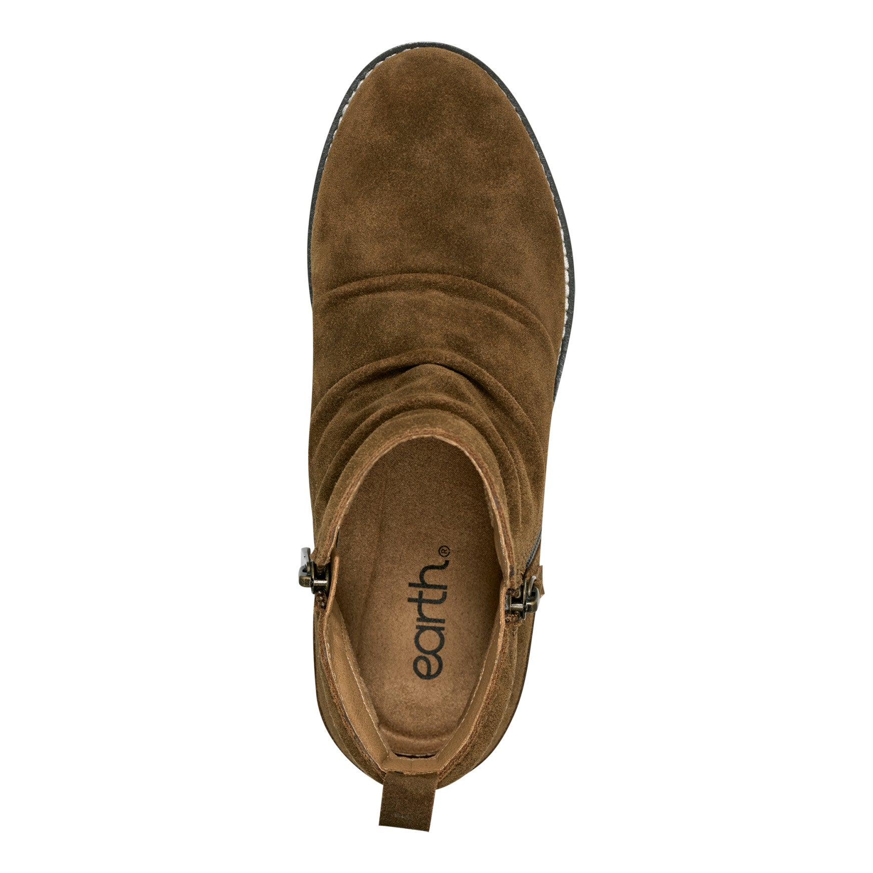 Nadya Round Toe Ruched Casual Booties