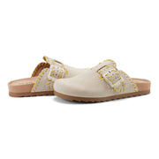 Gena Round Toe Slip-on Flat Casual Clogs