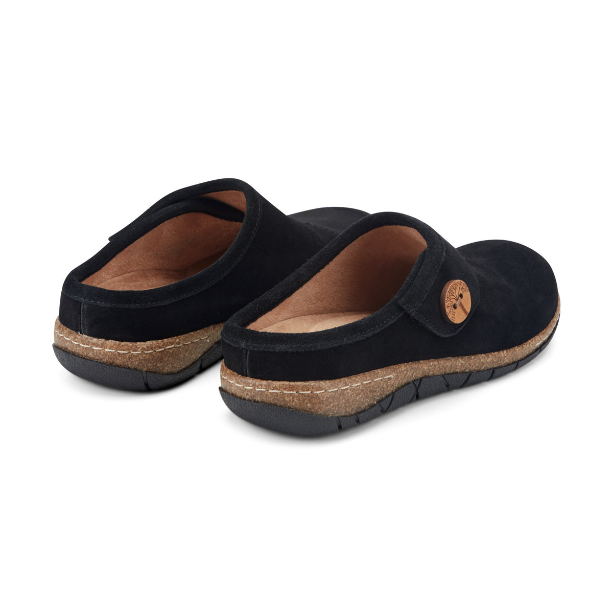 Women's Ezra Slip-On Clogs - Black Suede | earth® shoes