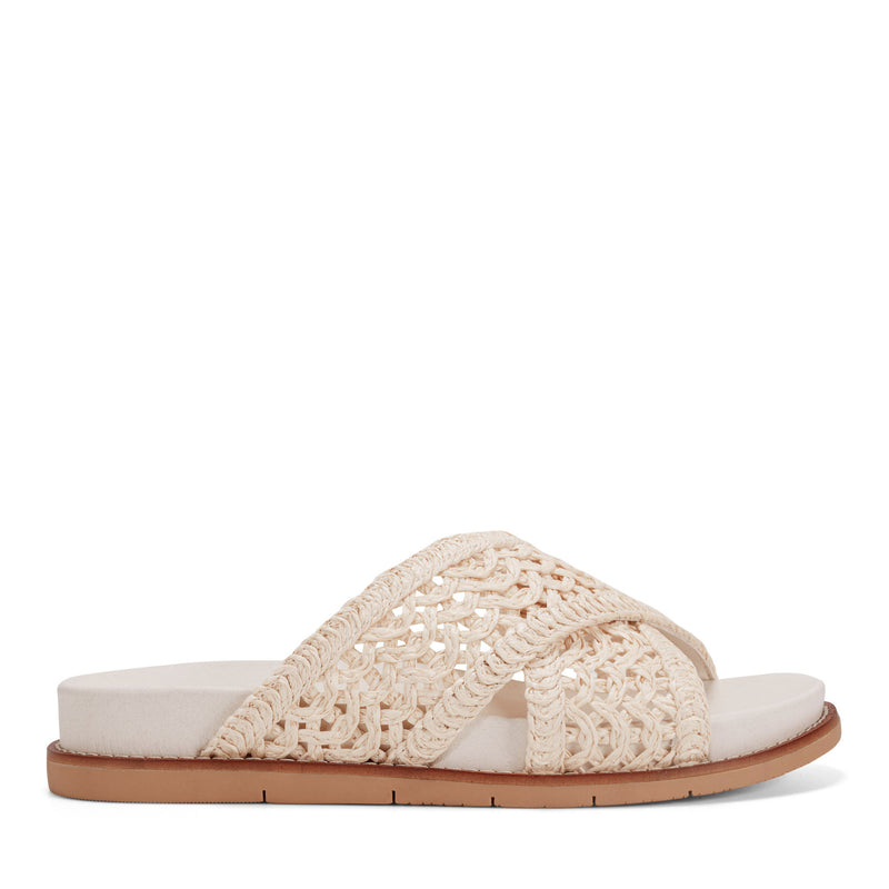 Flurry Round Toe Slip-on Flat Casual Sandals
