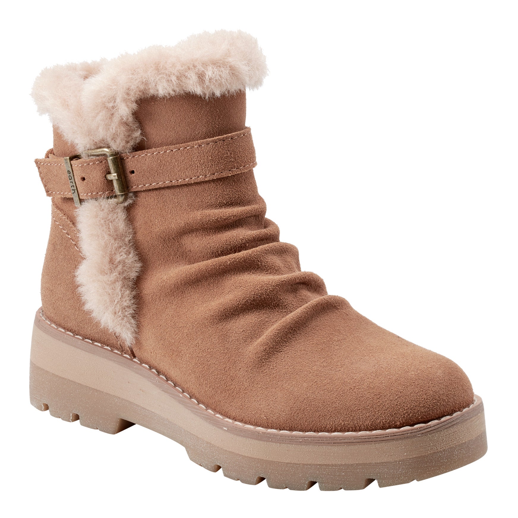 Yara Waterproof Suede Lug Sole Ankle Booties