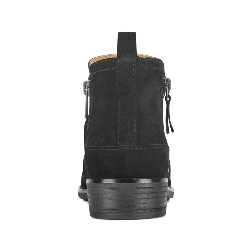 Nadya Round Toe Ruched Casual Booties