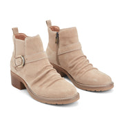 Zane Suede Ruched Booties