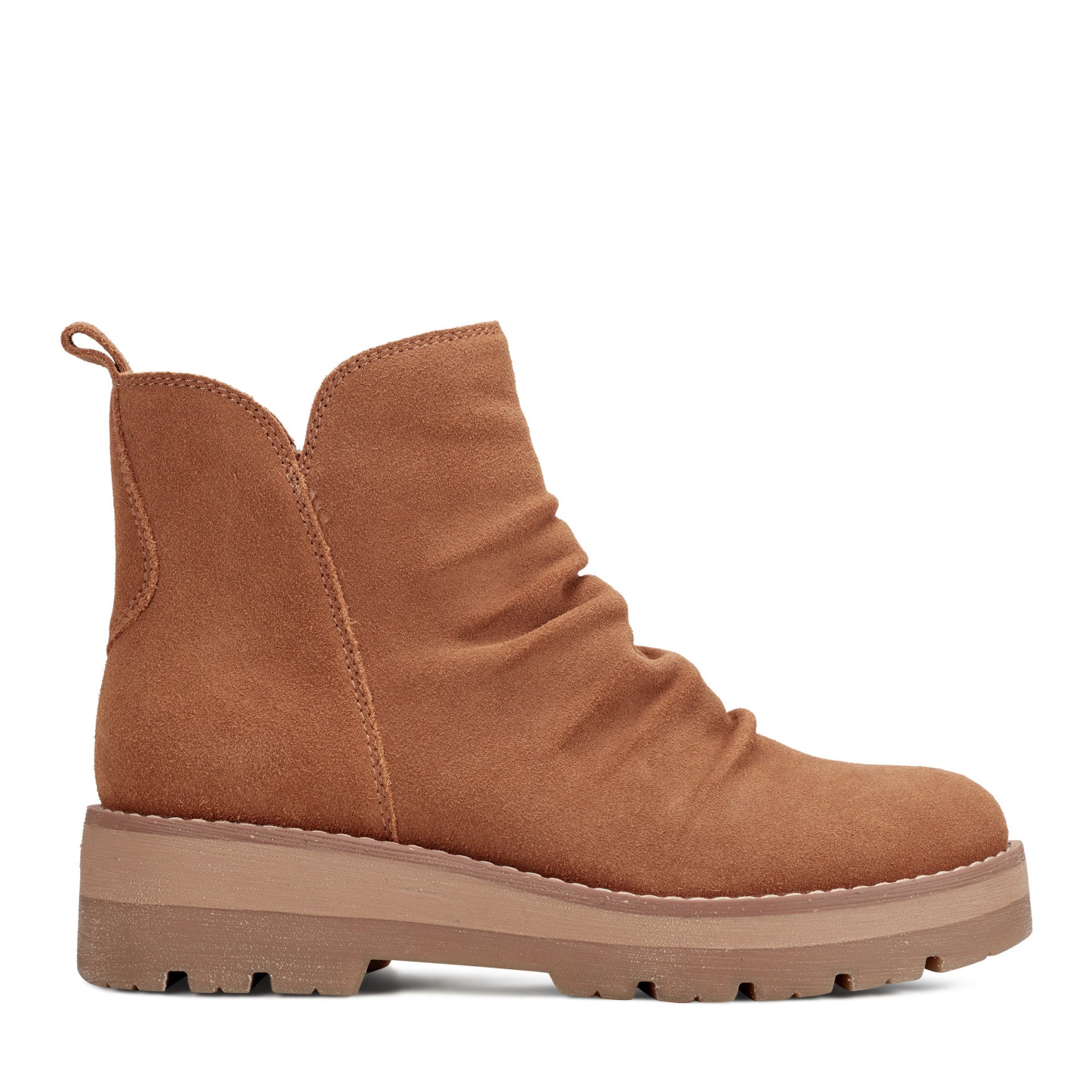 Yonder Waterproof Ruched Lug Sole Casual Booties