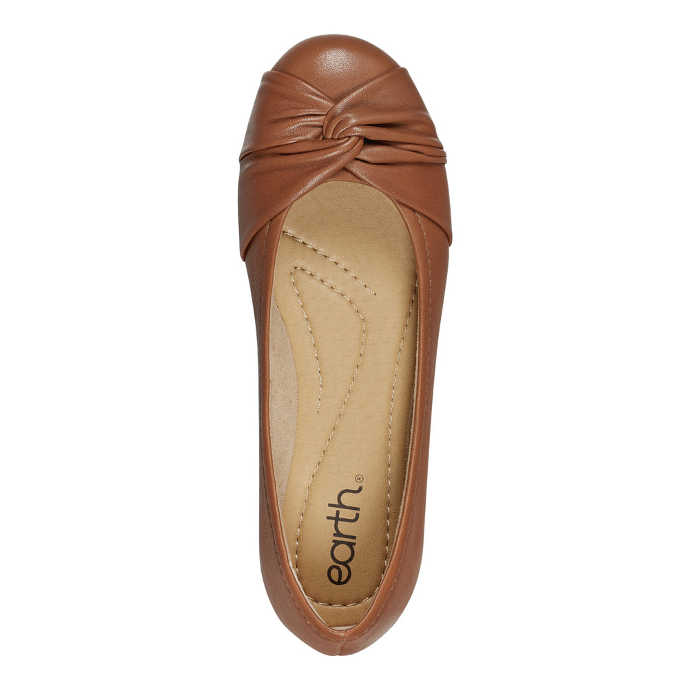 Women's Jacci Lightweight Round Toe Slip-on Dress Flats - Medium Brown ...