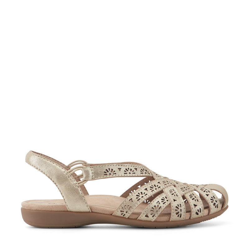 Briel Round Toe Casual Slingback Flat Sandals