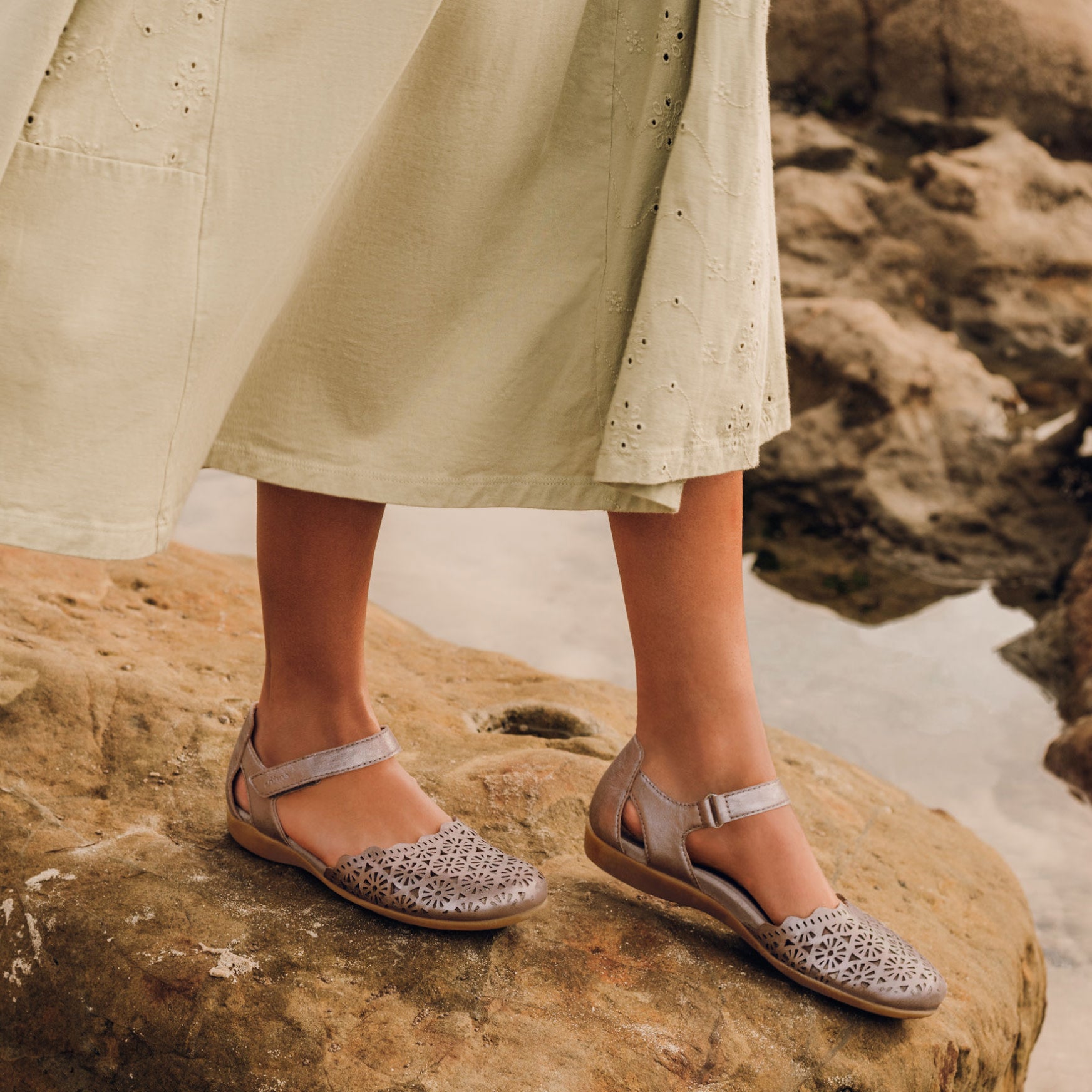 Bronnie Casual Slip-On Perforated Sandals