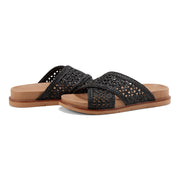 Flurry Round Toe Slip-on Flat Casual Sandals
